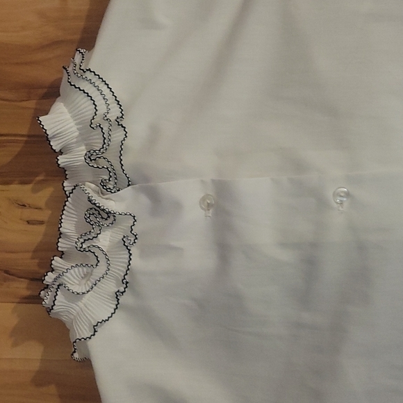 Vintage 60s Mode O Day White Blouse L - Picture 11 of 12